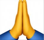 Image of praying hands emoji