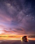 When the Miky Way kissed the sunrise - Salar de Uyuni in Bolivia.jpeg