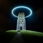 St Michael's Tower with halo drone, Glastonbury Tor, England.jpeg