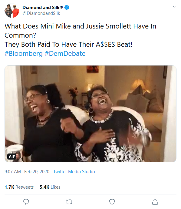 Screenshot_2020-02-20 Diamond and Silk® on Twitter What Does Mini Mike and Jussie Smollett Hav...png